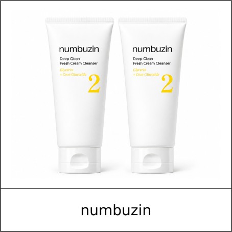[NUMBUZIN] ★ Sale 10% ★ (oy) No.2 Deep Clean Fresh Cream Cleanser Double Set (120mlx2ea) / 62199(5) / 14,000 won()