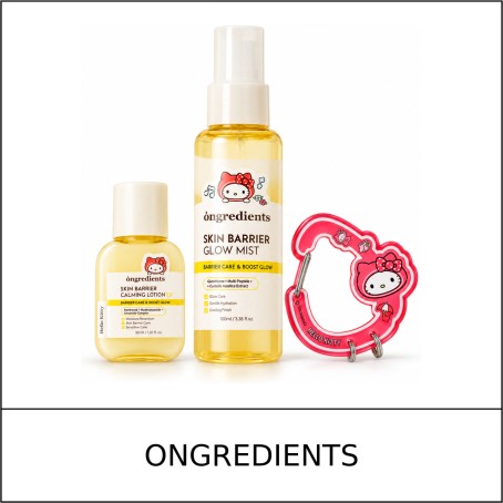 [ONGREDIENTS] ★ Sale 5% ★ (oy) Skin Barrier Glow Mist Hello Kitty Set 100ml + Lotion EX 30ml + Carabiner / 52250(5) / 25,000 won()