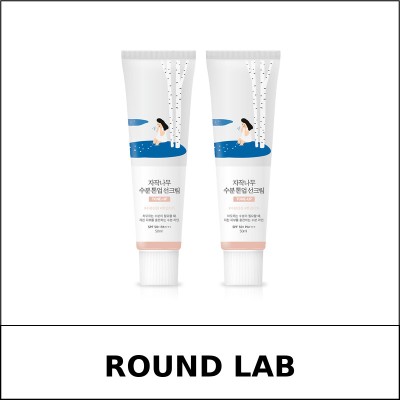 [ROUND LAB] ★ Sale 5% ★ (oy) Birch Juice Moisturizing Tone Up Sun Cream 50mL 1+1 Special Set / 25,000 won()