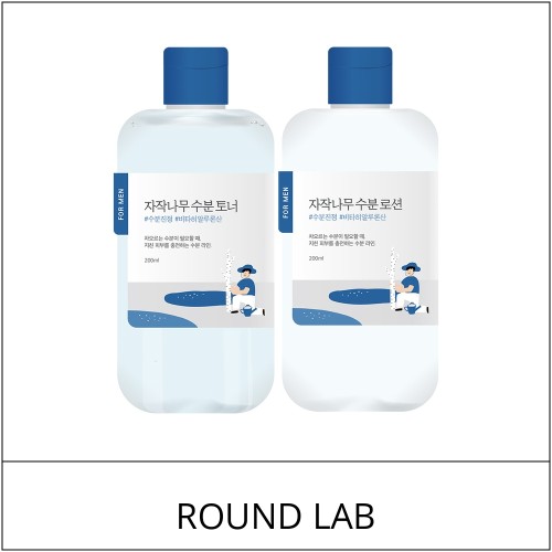 [ROUND LAB] ★ Sale 5% ★ (oy) For Men Birch Juice Toner / Lotion 200mL Set (+Shaving Foam 40mL) / 42,000 won()