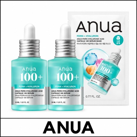 [ANUA] ★ Sale 5% ★ (oy) PDRN Hyaluronic Acid Capsule 100 Serum 30ml x 2 + Serum Mask / 81550(4) / 57,500 won()