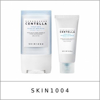 [SKIN1004] ★ Sale 10% ★ (oy) Madagascar Centella Hyalu-Cica Silky-Fit Sun Stick Set (20g+Water-Fit Sun Serum 15ml) / 8199(12) / 20,000 won()