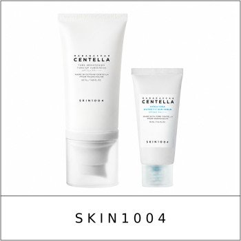 [SKIN1004] ★ Sale 10% ★ (oy) Madagascar Centella Tone Brightening Tone-Up Sunscreen Set (50ml+Water-Fit Sun Serum 15ml) / 8199(10) / 20,000 won()