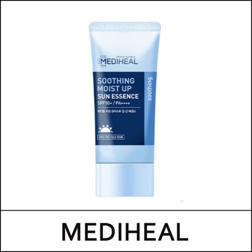 [MEDIHEAL] (a) Soothing Moist Sun Essence SPF50+/PA++++ / EXP 2026.08 / 99(16) / 5,000 won(R)