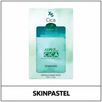 [SKINPASTEL] (bo) Premium X5 Cica Ampoule Mask Pack (25ml*10ea) 1 Pack / 4202(5) / 4,000 won(R)