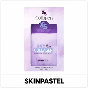 [SKINPASTEL] (bo) Premium X5 Collagen Ampoule Mask Pack (25ml*10ea) 1 Pack / 4202(5) / 4,000 won(R)