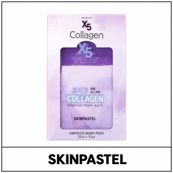 [SKINPASTEL] (bo) Premium X5 Collagen Ampoule Mask Pack (25ml*10ea) 1 Pack / 4202(5) / 4,000 won(R)