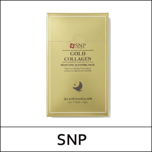 [SNP] (bo) Gold Collagen Moisture Sleeping Pack (4ml*20ea) 1 Pack / Box 30 / (j) 66(06)15(13) / 7,600 won(R)