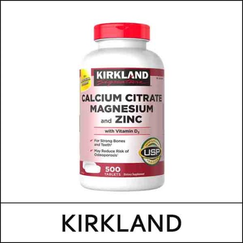 [KIRKLAND] (hpL) Calcium Citrate Magnesium and Zinc (500 tablets) / 02/51299(2) / 21,500 won(R)
