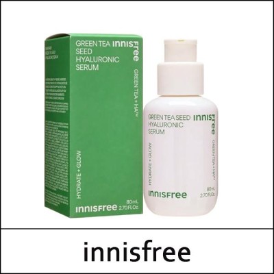 [innisfree] ★ Sale 41% ★ (ttS) Green Tea Seed Hyaluronic Serum 80ml / Box 32 / (cu) 261/741 / 471/171(8R)59 / 31,000 won()