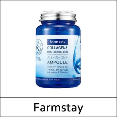 [Farmstay] (a) Collagen & Hyaluronic Acid All in One Ampoule 250ml / Box / 9415(4) / 5,600 won(R)