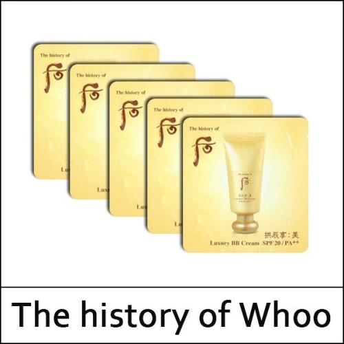 [The History Of Whoo] (sg) Gongjinhyang Mi Luxury BB Cream 1ml*120ea(Total 120ml) / 171(551)/671(61)25(7) / 22,000 won(R)