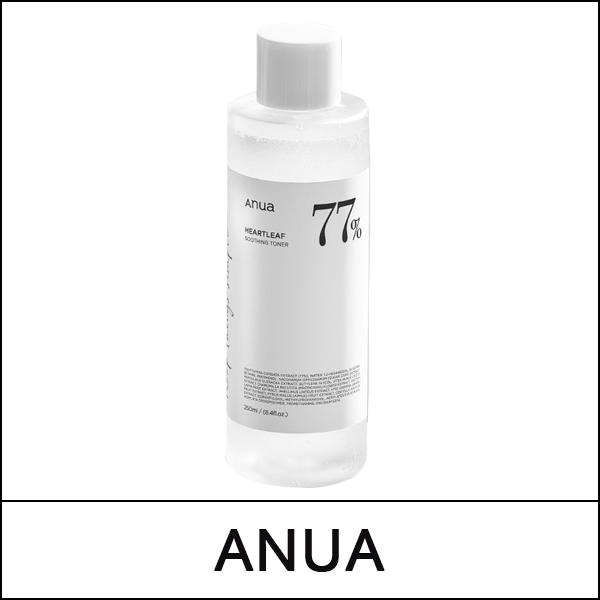 [ANUA] ★ Sale 43% ★ (bo) Heartleaf 77% Soothing Toner 250ml / Box 20 / (jn) / (sg) 341(31) / 4150(5) / 25,000 won(5)