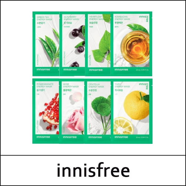 [innisfree] (tt) Energy Mask 22ml * 5ea / #Kombucha / EXP 2026.11 / 99 / 1.500 won(R)