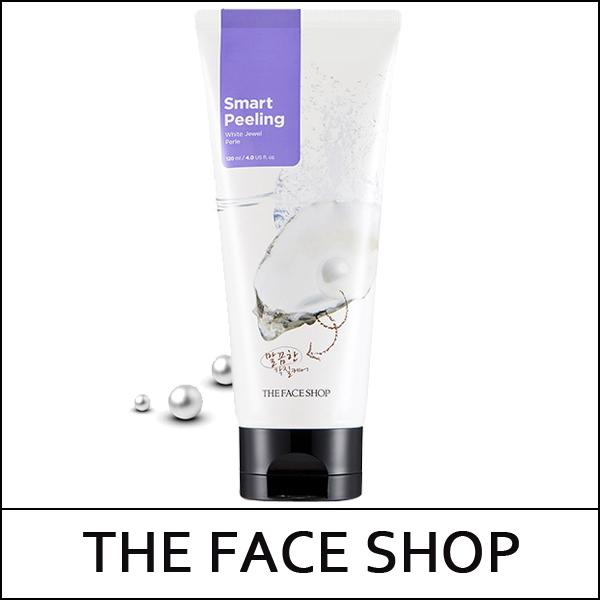 [The Face Shop] ★ Sale 45% ★ (cu) Smart Peeling White Jewel Peeling 120ml / (cu) 64/8401(8) / 10,000 won(8)