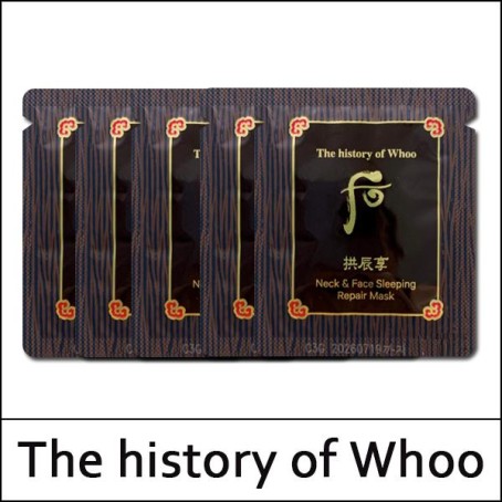 [The History Of Whoo] (sg) Gongjinhyang Neck & Face Sleeping Repair Mask 2.5ml*60ea(Total 150ml) / (sgL) / 611(501)/11(01)04(8) / 15,400 won(R) / S