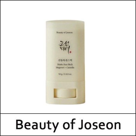 [Beauty of Joseon] ★ Sale 38% ★ (bo) Matte Sun Stick Mugwort + Camelia 18g / Box 192 / 산들쑥 선스틱 / 501/80150(24) / 18,000 won(24)