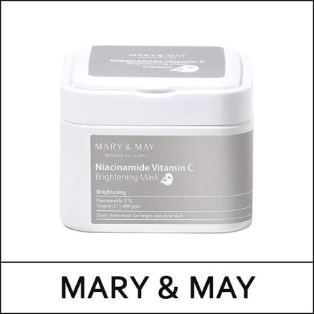 [MARY & MAY] ★ Sale 57% ★ (bo) Niacinamide Vitamin C Brightening Mask (30ea)400g / Box 15 / 8901(3) / 25,900 won()