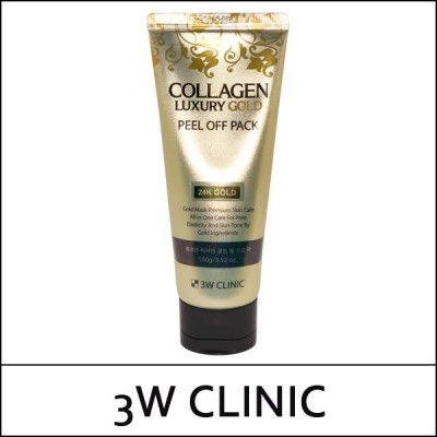 [3W Clinic] (b) Collagen Luxury Gold Peel Off Pack 100g / Box 10/90 / 4325(9) / 4,200 won(R)