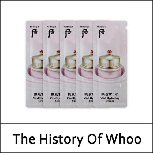 [The History Of Whoo] (sg) Gongjinhyang Soo Vital Hydrating Cream 1ml*120ea(Total 120ml) / 수연 크림 / (sgL) 99(09) / 121(11)/501(59)45(7) / 15,200 won(R) / 재고