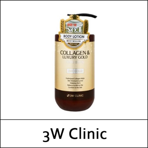 [3W Clinic] (b) Collagen & Luxury Gold Body Lotion 750ml / Box 20 / 8402(2) / 5,800 won(R)