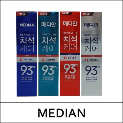 [MEDIAN] (a) Dental IQ Toothpaste 120g / (cu)-100 / (b) 81/7104(8) / 2,400 won(R)