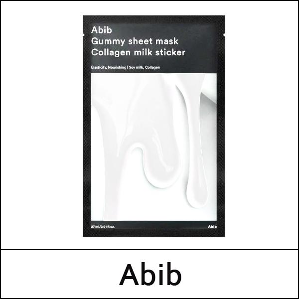 [Abib] (bo) Gummy Sheet Mask Collagen Milk Sticker (27ml*10ea) 1 Pack / 콜라겐 밀크 / Box 24 / 611/2150(4) / 12,800 won(R)