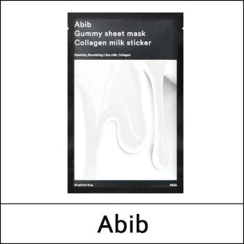 [Abib] (bo) Gummy Sheet Mask Collagen Milk Sticker (27ml*10ea) 1 Pack / 콜라겐 밀크 / Box 24 / 611/2150(4) / 12,800 won(R)