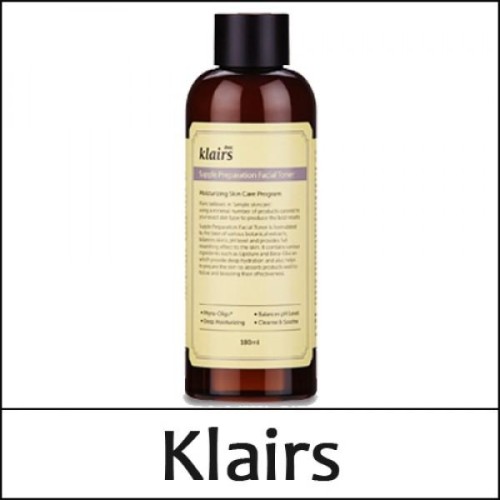 [Klairs] (hp) Supple Preparation Facial Toner 180ml / Box 50 / (bo) 301(39) / (cu) 11/951 / 53150(6) / 13,800 won(R)