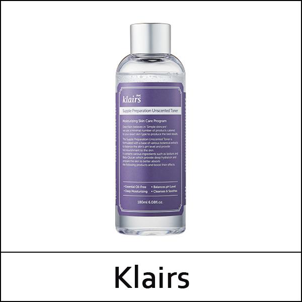 [Klairs] (hp) Supple Preparation Unscented Toner 180ml / Box 50 / (cu) 821/521 / (hp) 831/531 / 301(39)35(6) / 13,900 won(R)