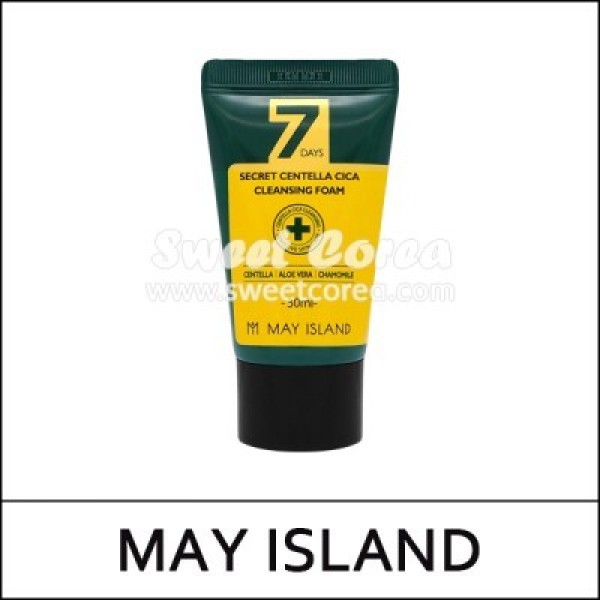 [MAY ISLAND] ★ Sale 67% ★ (s) 7 Days Secret Centella Cica Cleansing Foam 30ml / Small Size / 6605() / 3,000 won(70)