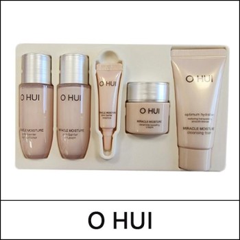 [O HUI] (a) Miracle Moisture 5pcs Gift Set / Pink Barrier / Box 16 / (sgL) 121(11) / 0103(7) / 13,000 won(R)
