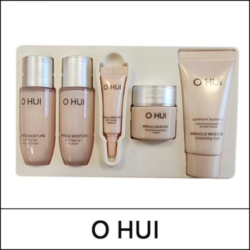 [O HUI] (a) Miracle Moisture 5pcs Gift Set / Pink Barrier / Box 16 / (sgL) 121(11) / 0103(7) / 13,000 won(R)