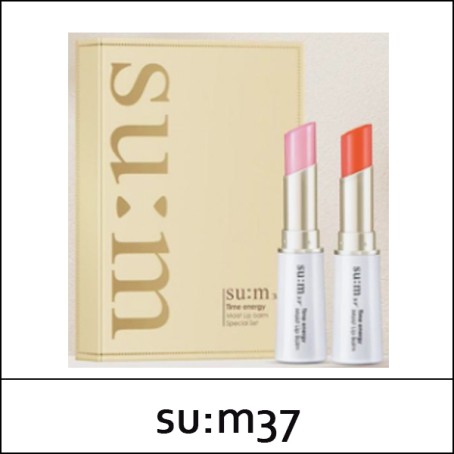 [SU:M37°] SUM (sg) Time Energy Moist Lip Balm Special Set (Pink + Coral) / 171(551)01(16) / 18,800 won(R) / S