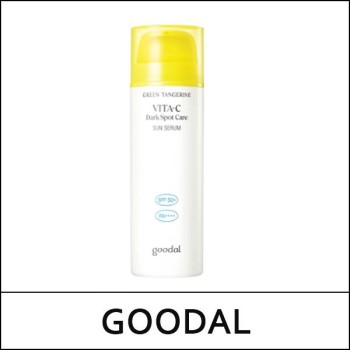 [GOODAL] (a) Green Tangerine Vita C Dark Spot Care Sun Serum 50ml / EXP 2026.09 / Box 40 / (b) 611 / (bo) 321 / 52199(16) / 9,000 won(R)