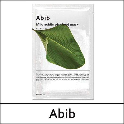 [Abib] ★ Sale 65% ★ (bo) Mild Acidic pH Sheet Mask Heartleaf Fit (30ml*10ea) 1 Pack / Box 30 / (j) 631(321) / 821/42101(4) / 40,000 won(4)