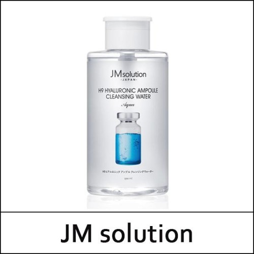 [JMsolution] (j) H9 Hyaluronic Ampoule Cleansing Water 500ml / EXP 2026.08 / Box 20 / (jh) 73 / 24(04/83)99(0.8) / 3,000 won(R)