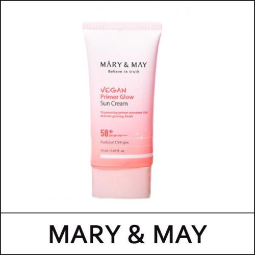 [MARY & MAY] ★ Sale 65% ★ (bo) Vegan Primer Glow Sun Cream 50ml / 5950(16) / 29,500 won() / S