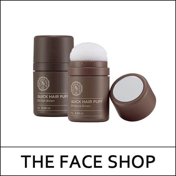 [The Face Shop] ★ Sale 41% ★ (cu) Quick Hair Puff 7g / #02 Dark Brown / Box 96 / 28/1702(20) / 14,500 won(20)