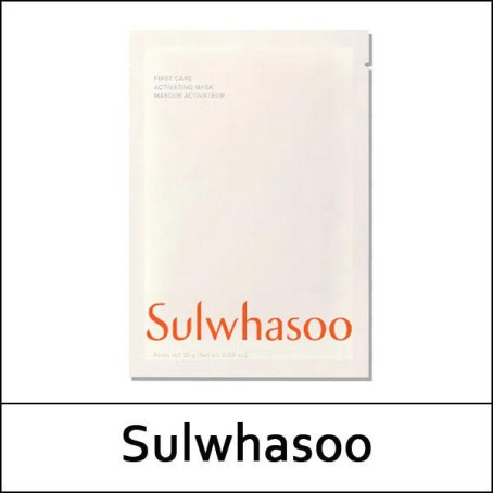 [Sulwhasoo] (sg) First Care Activating Mask 25g * 3ea / Sample / 윤조마스크 / 13(82)/62(32)35(16) / 10,500 won(R)