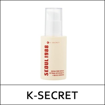 [K-SECRET] (a) Seoul 1988 Serum : Retinal Liposome 2% + Black Ginseng 30ml / 흑삼 세럼 / Box 168 / (boL) 521 / 321/52150(15) / 13,400 won(R)