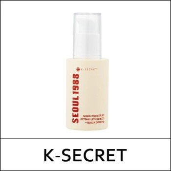 [K-SECRET] (a) Seoul 1988 Serum : Retinal Liposome 2% + Black Ginseng 30ml / 흑삼 세럼 / Box 168 / (b) / (bo) 521 / 321/52150(15) / 12,800 won(R)