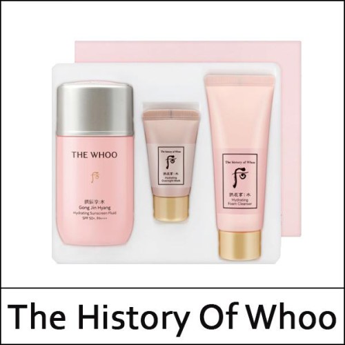 [The History Of Whoo] ★ Sale 58% ★ (sg) Gongjinhyang Soo Hydrating Sunscreen Fluid Special Set / (sgL) 981(271)(5R)415 / 52,000 won() / S