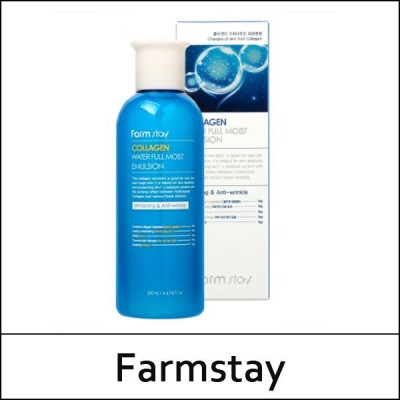 [Farmstay] (a) Collagen Water Full Moist Emulsion 200ml / EXP 2026.08 / 15/3599(6) / 3,000 won(R)