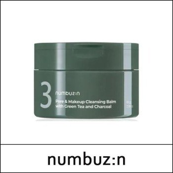 [numbuzin] ★ Sale 47% ★ (bo) No.3 Skin Softening Mask Cleansing Balm 85g / 녹차숯 모공말끔 클렌징팩밤 / Box 90 / 2150(9R)53 / 24,000 won(9)