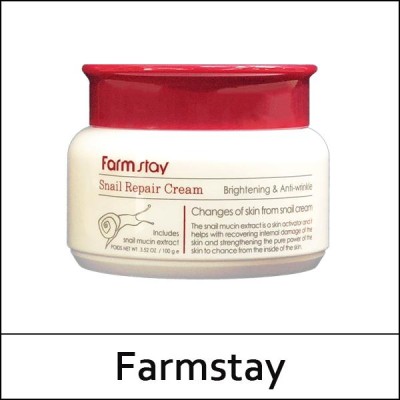 [Farmstay] (a) Snail Repair Cream 100g / (b) / 26/0535(8) / 6,800 won(R)