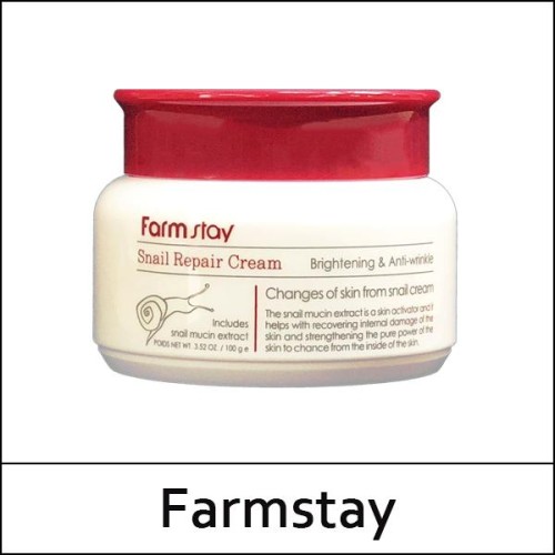 [Farmstay] (a) Snail Repair Cream 100g / (b) / 26/0535(8) / 6,800 won(R)