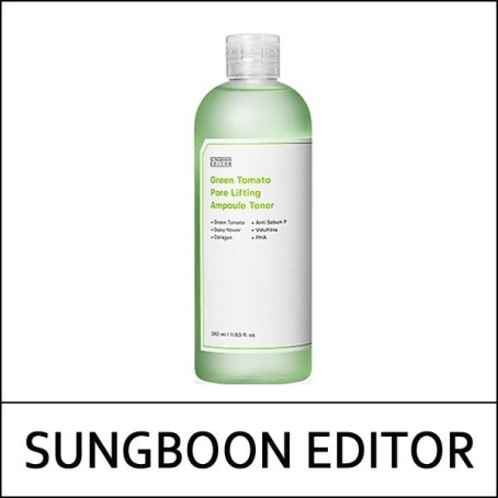 [SUNGBOON EDITOR] (j) Green Tomato Pore Lifting Ampoule Toner 350ml / Box 30 / (jh) 98(18)/39(48) / 11(01)99(4) / 10,800 won(R)
