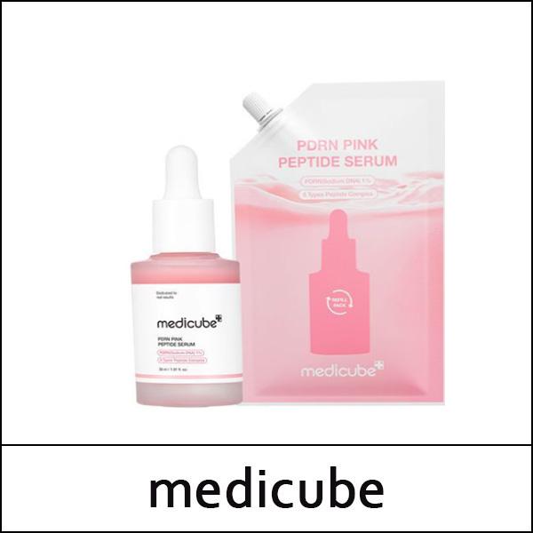 [medicube] (oy) PDRN Pink Peptide Serum Refill Pack Set (Original 30ml + Refill 50ml) / 442(22)/642(222)50(7) / 25,000 won(R)