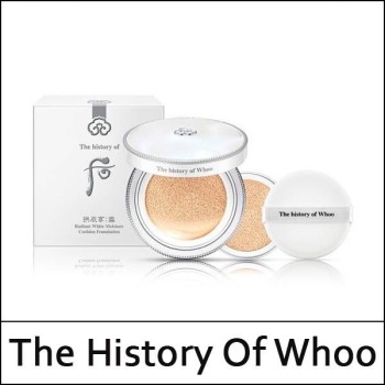 [The History Of Whoo] (bo) Gongjinhyang Seol Radiant White Moisture Cushion Foundation 13g(+Refill 13g) / #21 / EXP 2026.06 / 수분광 쿠션 / 37299(6) / 19,500 won(R)